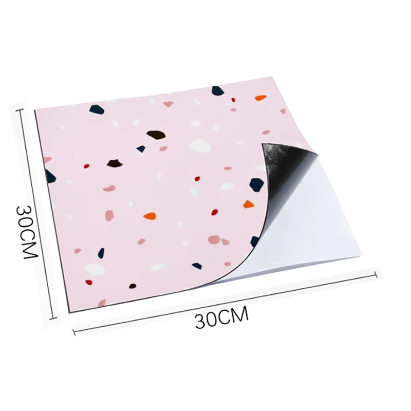 

3D Waterproof Terrazzo Tile Sticker Removable Self-adhesive Wallcovering Flooring Wall Sticker Kitchen Bathroom Decor