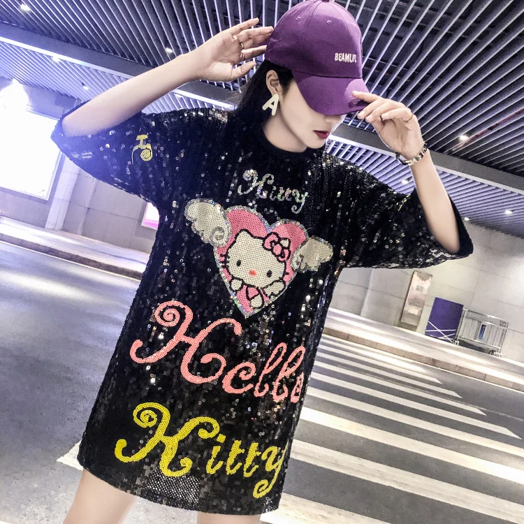 2020 модная блестящая женская футболка с блестками для фестиваля летняя