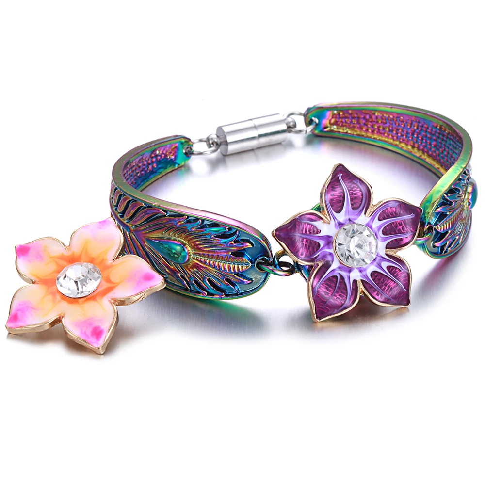 6 шт./лот новые металлические кнопки для ювелирных изделий в виде цветов 18 мм 20