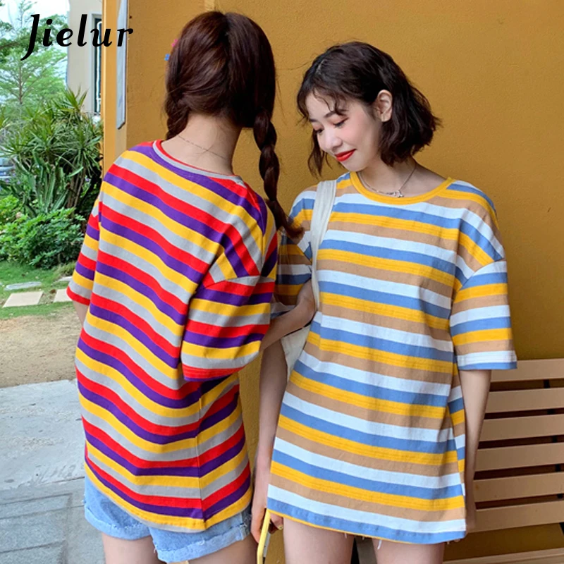 Женская футболка с коротким рукавом и круглым вырезом 3 цвета | одежда