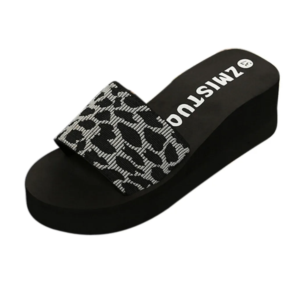 

New Casual Shoes Women Platform Bath Slippers Women Wedge flip flops women Beach Flip Flops Slippers Shoes female Slipper
