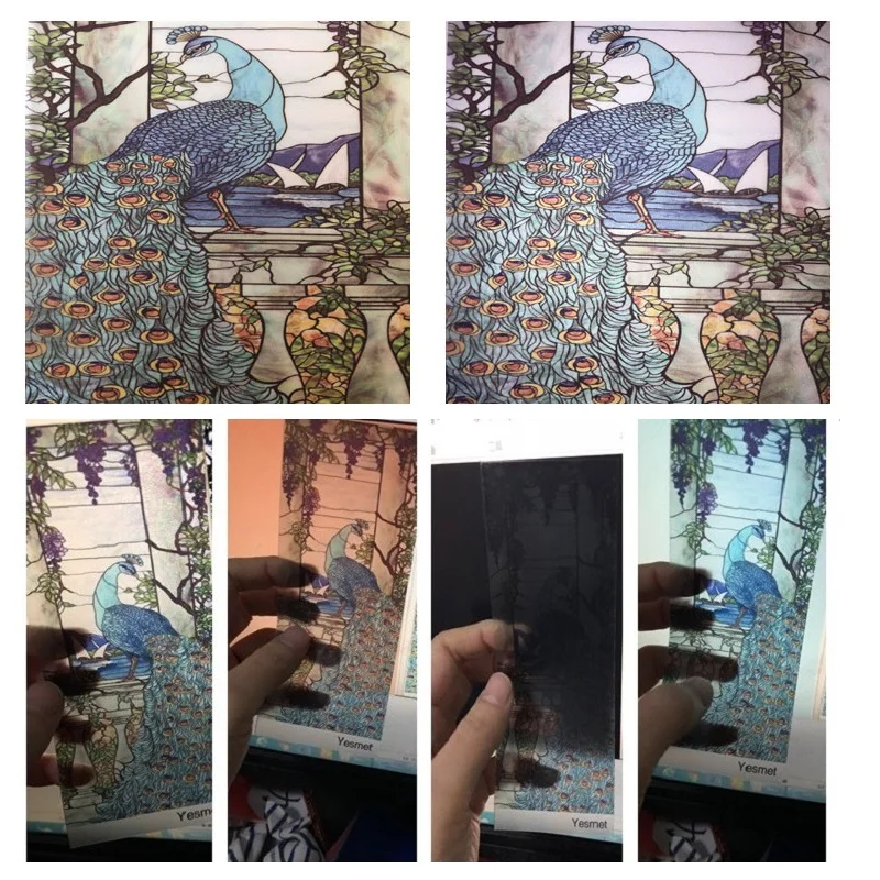 Самоклеящаяся или статическая декоративная матовая оконная пленка из ПВХ