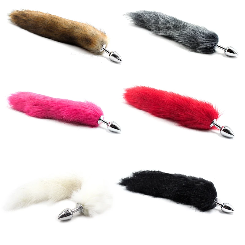 Металлические анальные игрушки лисий хвост Анальная пробка секс металлический