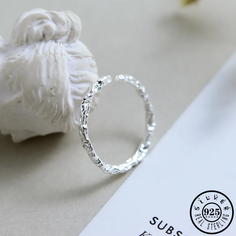 100% реальные 925 стерлингового серебра миди открытый палец кольцо для женщин в