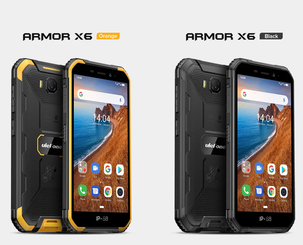 Ulefone Power X6 IP68/IP69K прочный телефон 2 Гб + 16 Водонепроницаемый Face ID Смартфон Android 9 0