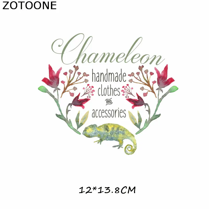 ZT0582 ZOTOONE Цветочные нашивки в форме животных для одежды Сделай Сам Тепловая передача термопечати для футболок Наклейки Аппликации железные наклейки подарки - Цвет: ZT0582