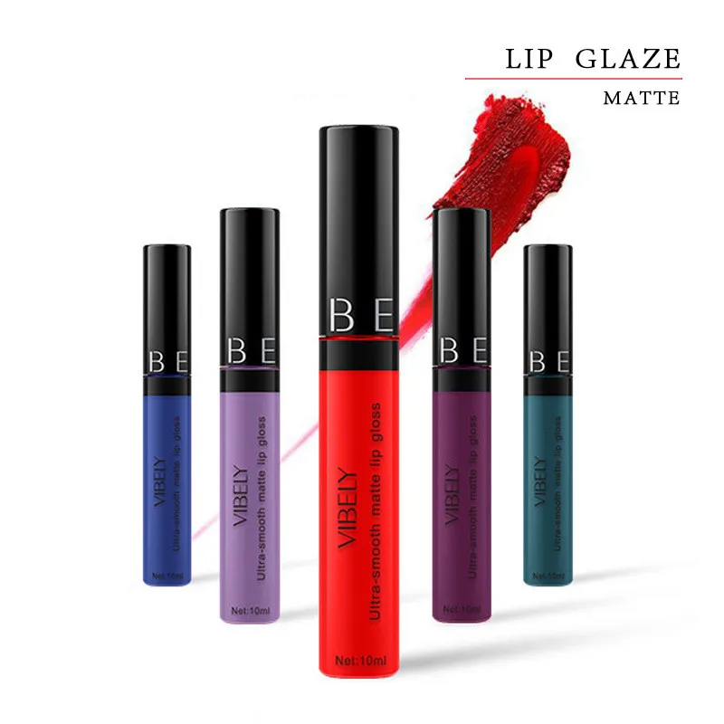 Матовая губная помада 28 цветов водостойкая жидкий блеск для губ сексуальный