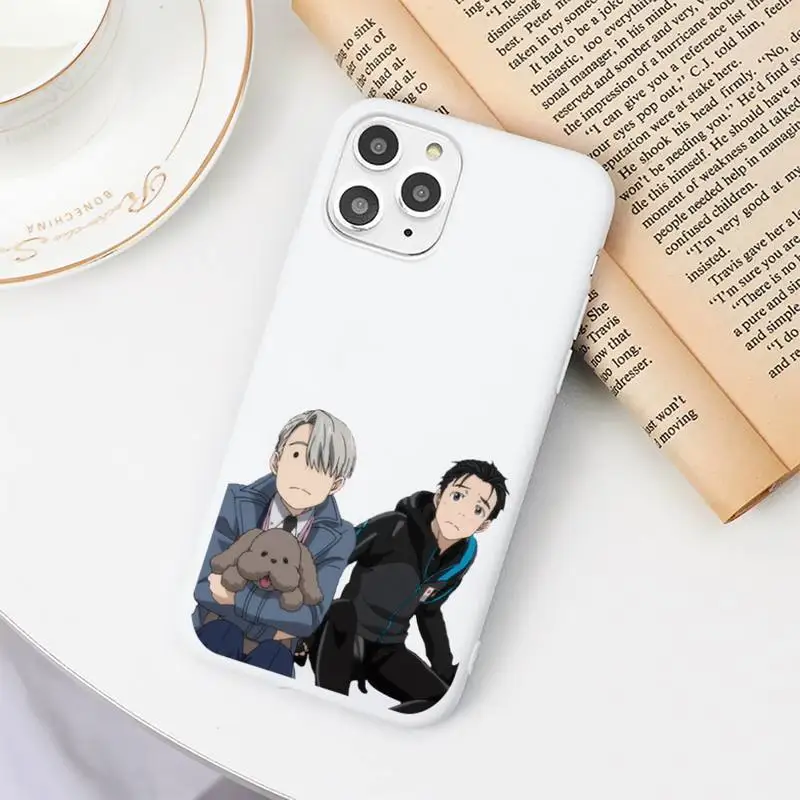 

yuri on ice Phone Case Candy Color for iPhone 11 12 mini pro XS MAX 8 7 6 6S Plus X SE 2020 XR