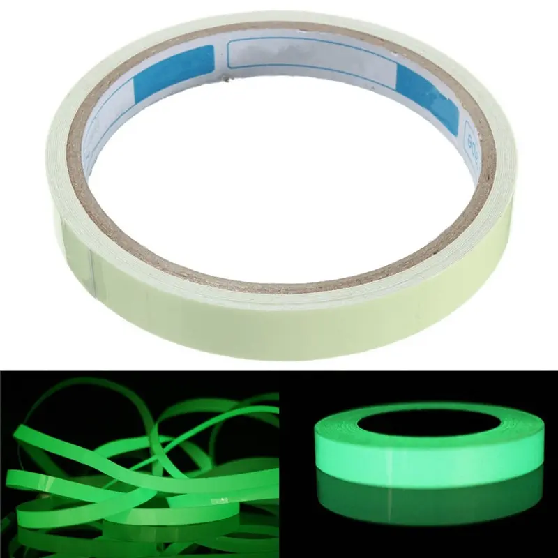 

10M 10mm Luminous Tape Self-adhesive Warning Tape Night Vision Glow In Dark Safety Security Home Decoration Tapes