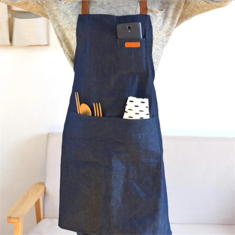 Джинсовые фартуки простые противообрастающие унисекс для взрослых женские