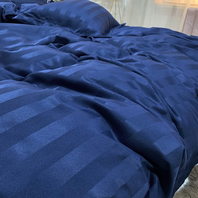 Однотонный Семейный комплект постельного белья пододеяльника размера King Size