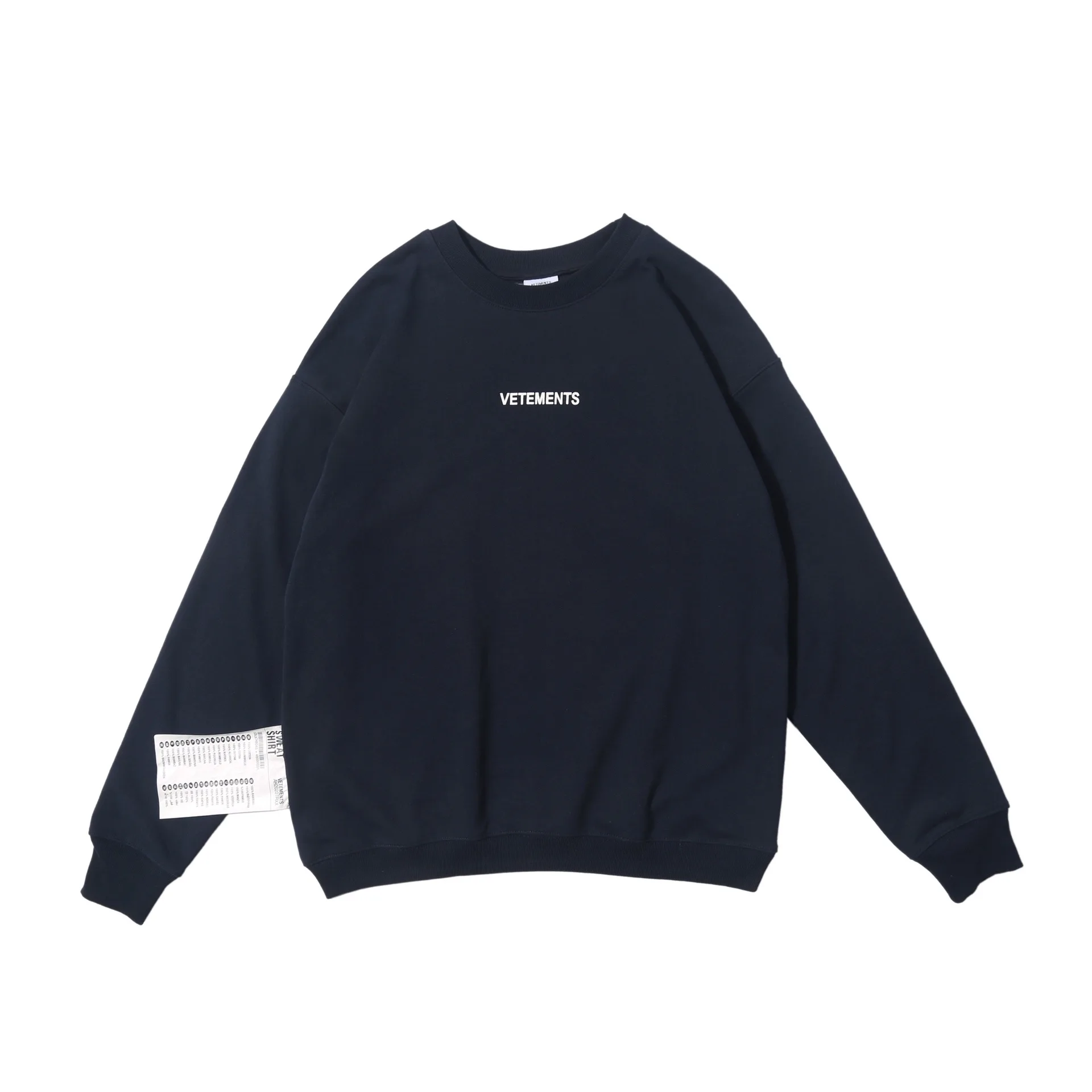 2020FW Vetements Логотип Этикетка Sitiching для женщин и мужчин толстовки с капюшоном хип хоп