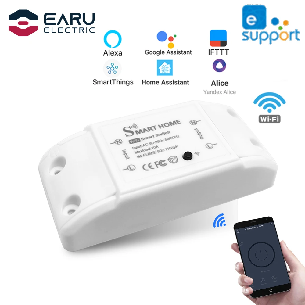 Умный дом Wifi беспроводной дистанционный выключатель автоматический
