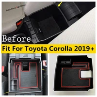 car central console armrest storage box coin phone container organizer for toyota corolla e210 2019 2022 accessories interior