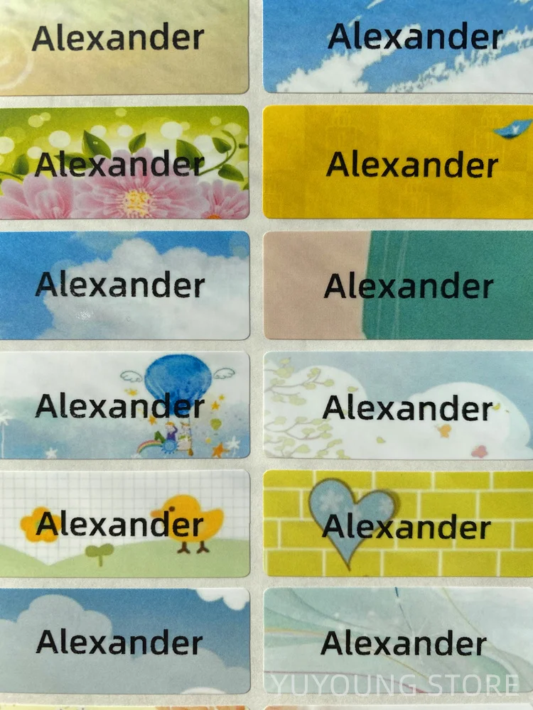 80 шт. Большие размеры название Стикеры по индивидуальному заказу s