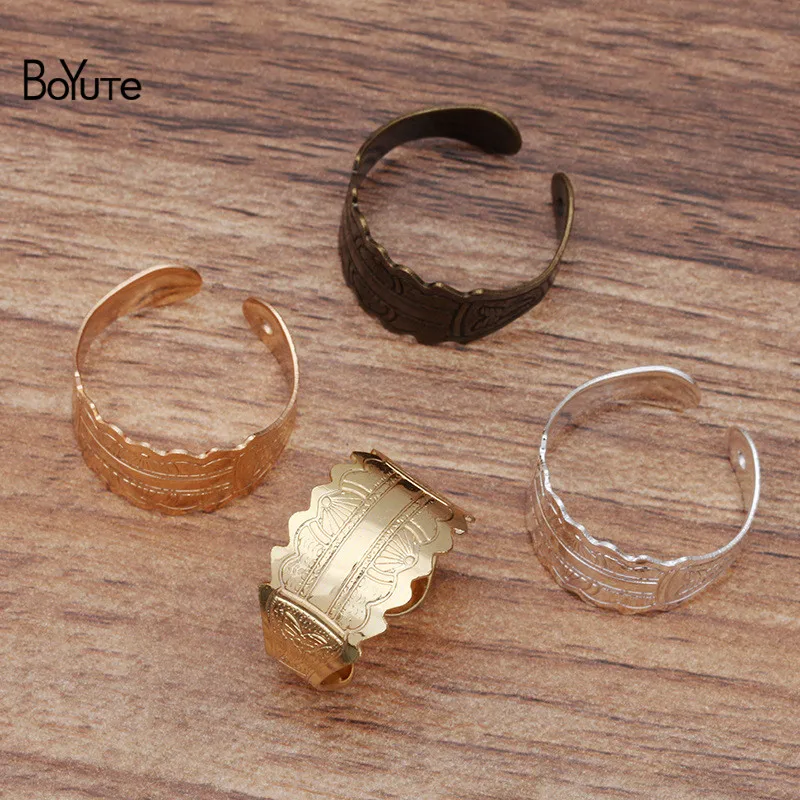 BoYuTe выполненный на заказ (200 шт./лот) металлический латунный цветок резное