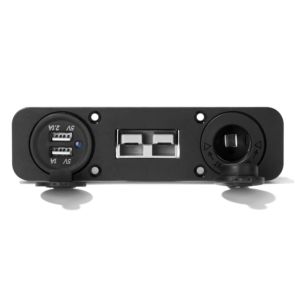 

Car Dual USB Ports Charger Socket Panel Automobile Cigarette Lighter Power Outlet Adapter USB Charger