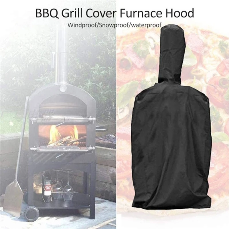 Патио открытый крышка печи для пиццы Ткань Оксфорд древесный уголь печь