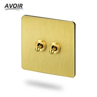 avoir switch gold brass panel light switches usb wall socket toggle light switch electrical outlets socket wall plugs