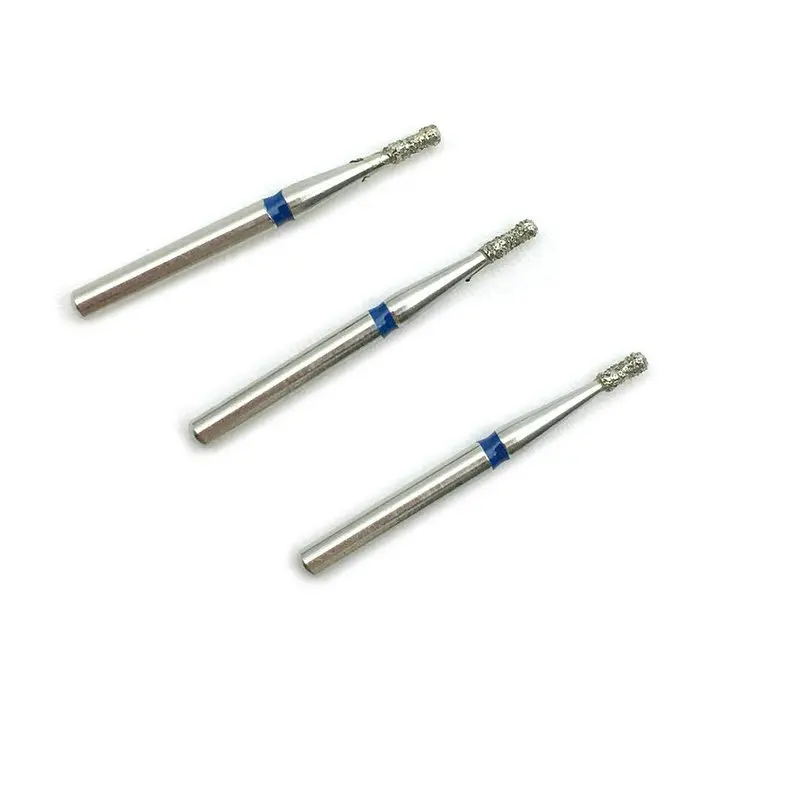 10 шт./комплект зубные алмазные боры двойные инвертированные конусные острые