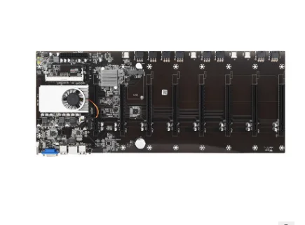For BTC-T37 Mining Machine Motherboard VGA CPU Group With 8 Discrete Graphics Card Slots Gigabit Ethernet Support | Электроника