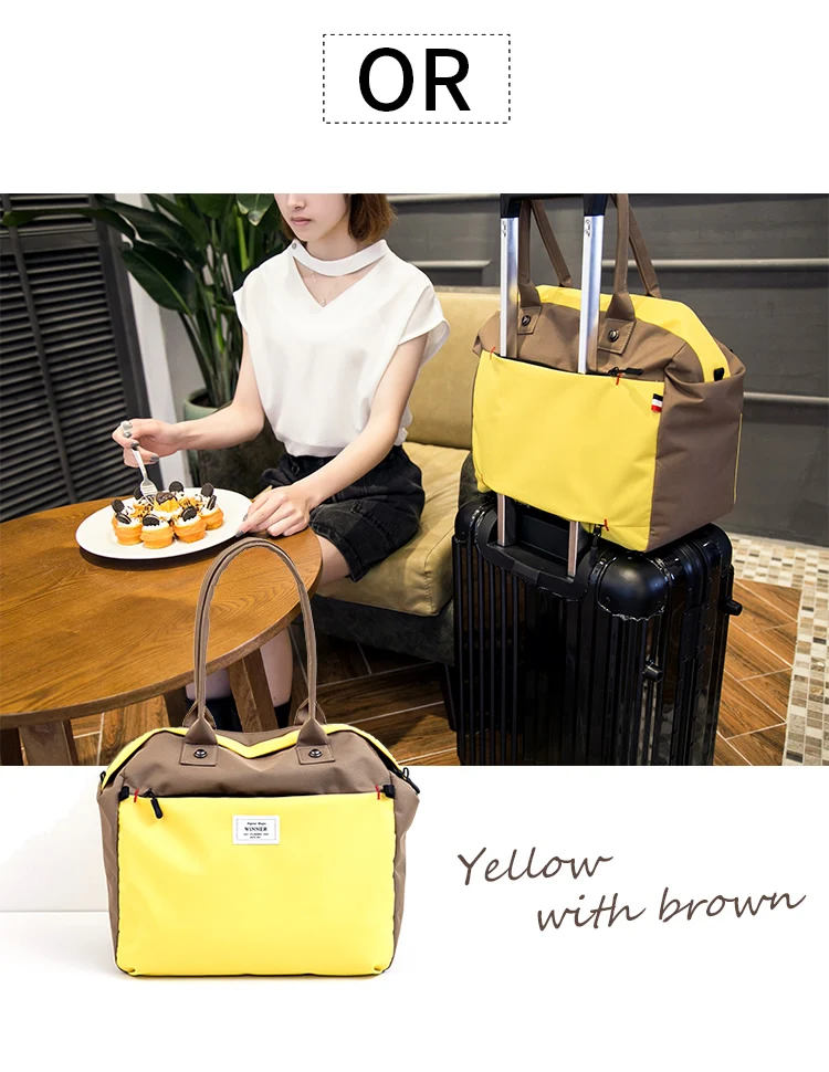 High Quality Fashion Female Travel Hangbag Duffel Bag Colorful Casual Small Traveling Bag Short Distance Travel Tote For Women