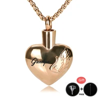 bofee fashion urn ashes cremation necklace keepsake screw locket memorial heart pendant funeral pet dog human jewelry gift