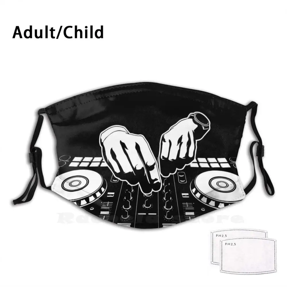 Маска Dj для взрослых и детей с фильтром против пыли маска творчества музыкальный