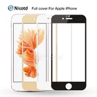 Полное покрытие закаленное стекло для iPhone 7 6 6S Plus 2.5D Защитная пленка для экрана для iphone X 8 7 Plus защитное стекло 12 pro MAX 11