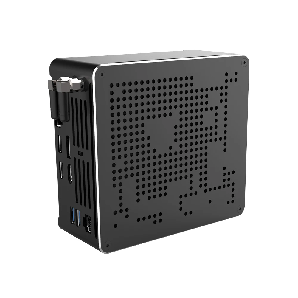 Новейший игровой мини-компьютер TOPTON 9 поколения Intel Xeon 2 * Lans DDR4 64 ГБ M.2 NVME Windows 10 Linux DP