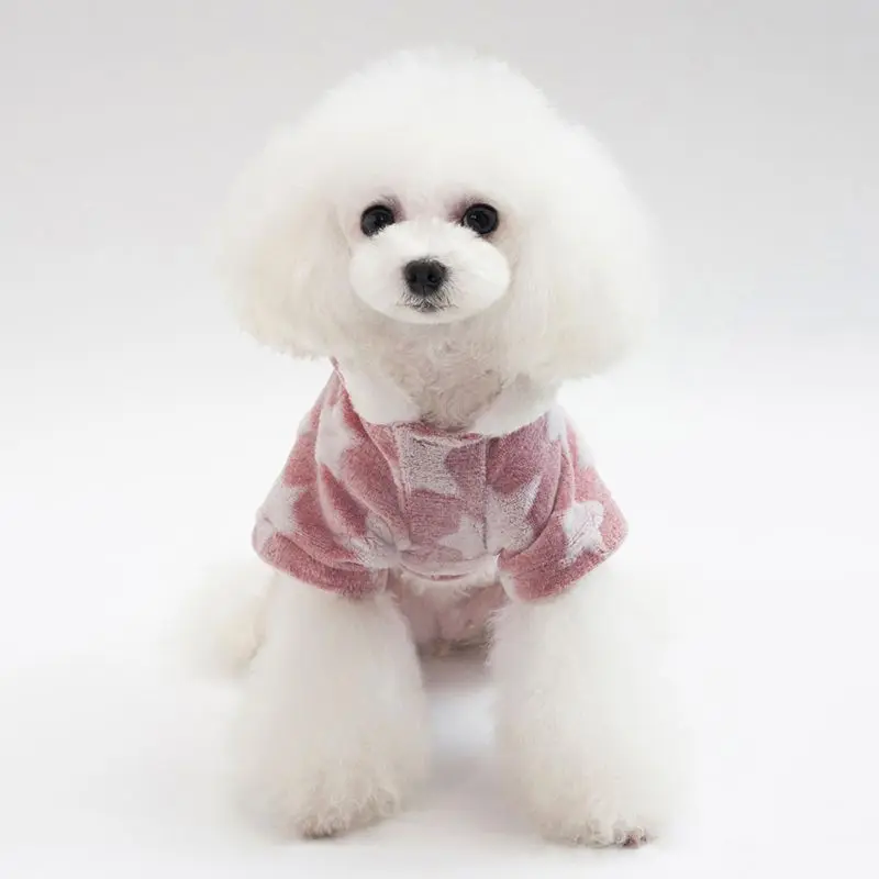 Новый fashionPet на осень зиму со звездами в четырех ногах для флис розовые зеленые