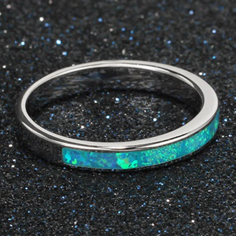 JoyceJelly Мода 925 стерлингового серебра женское кольцо Аквамарин драгоценный камень