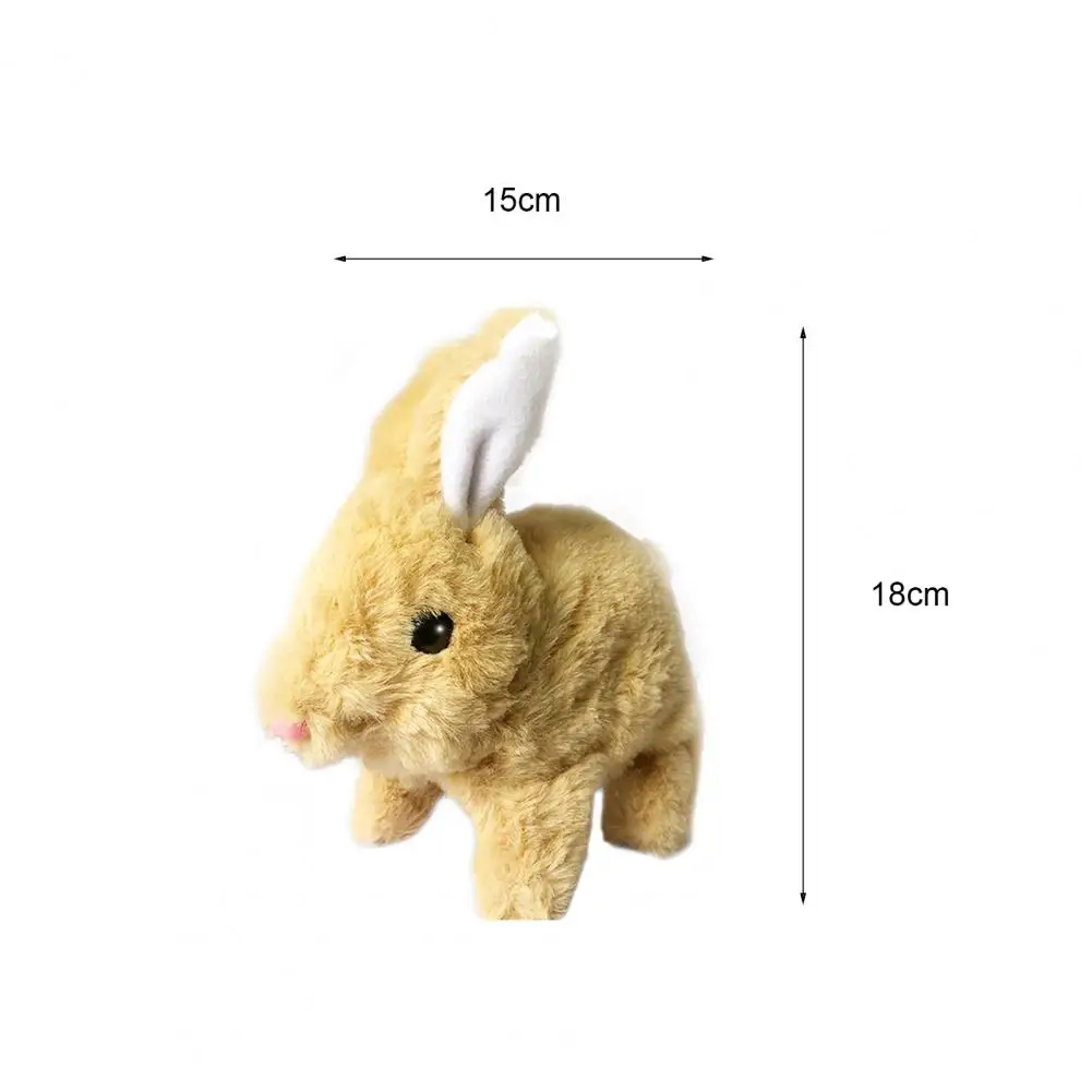 

Electric Toy Rabbit Shape Cartoon Plush Electric Simulation Rabbit Kid Toy for Home Tabletop Ornaments With Sound