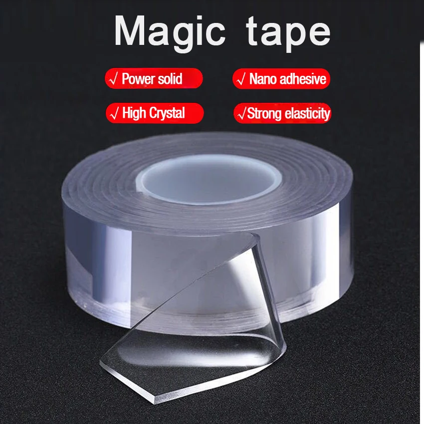 

1/3/5m multi-function waterproof tape double-sided adhesive nano magic tape removable sticker magic strong tape indoor outdoor