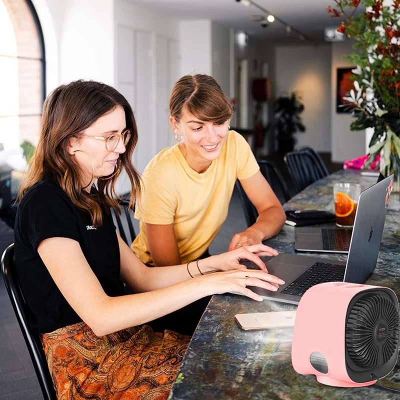 

Portable Air Conditioner USB Fan, Personal Air Cooler, Rechargeable Evaporative MINI Air Cooler, for Home,Office