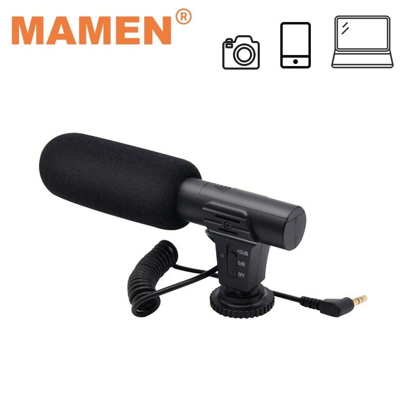 Микрофон для записи фотоаппарата 3 5 мм со штативом и держателем