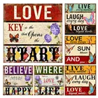 5D DIY алмазная живопись текст сердечком и бабочкой, алмазная вышивка животные со стразами мозаика продажа подарок ручной работы домашний декор