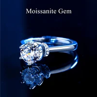 925 sterling silver ring for women couple wedding ring classic moissanite zircon ring resizable bride jewelry accessories gift