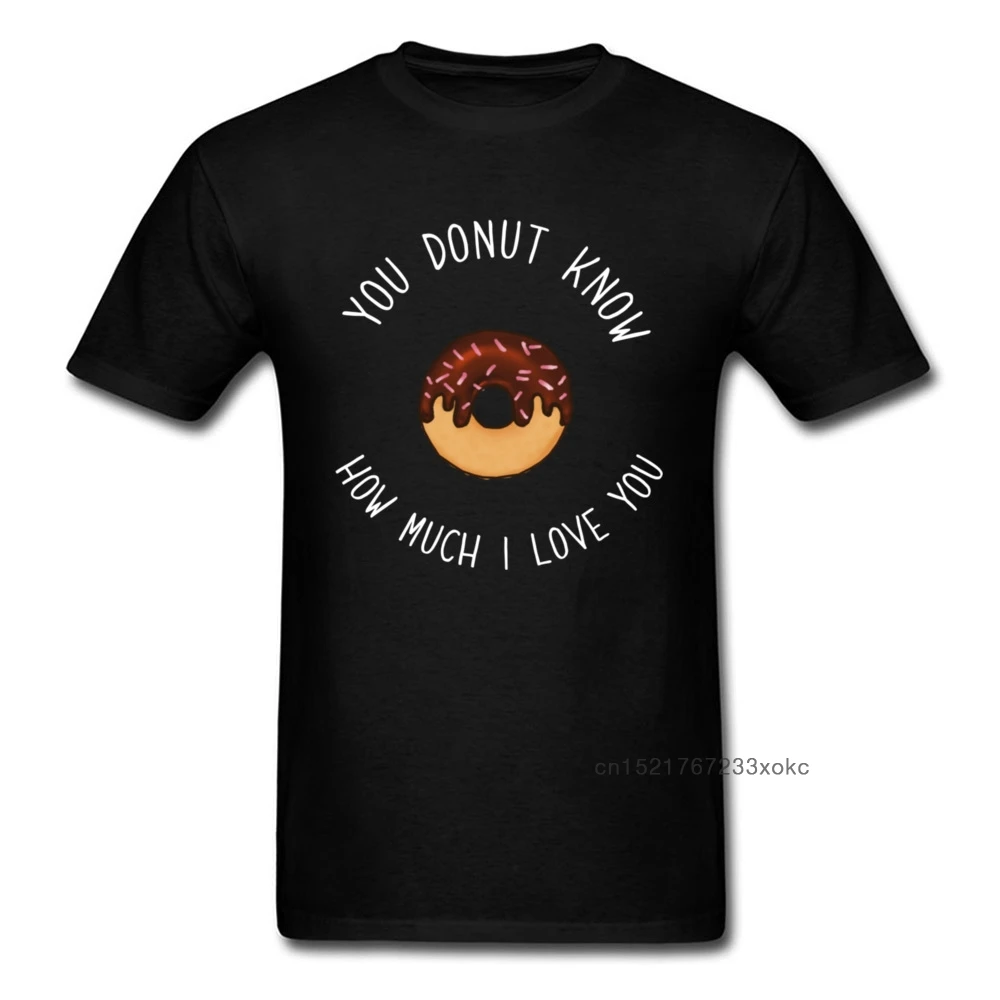 Футболка с надписью Donut Love 2018 подарок бойфренда футболки мужская летняя одежда