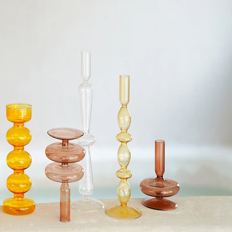 Подсвечник Candelabra элегантный стеклянный Настольный Декор домашний декор
