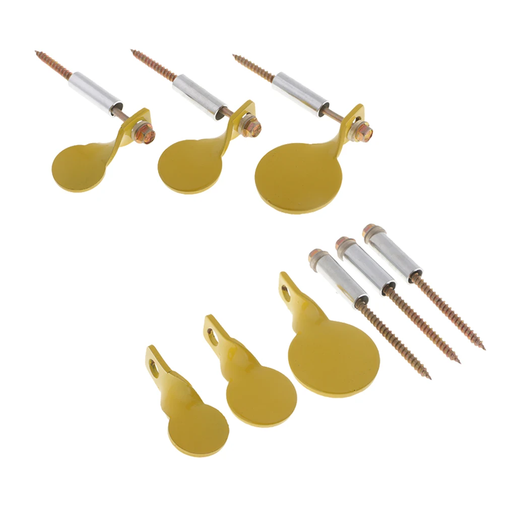 6pcs Heavy Duty Metal Target Spinners Plinking for Installing on Tree | Спорт и развлечения