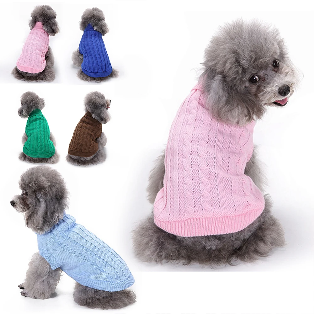 Модная мягкая одежда для собак свитер щенков чихуахуа зимнее пальто комбинезон