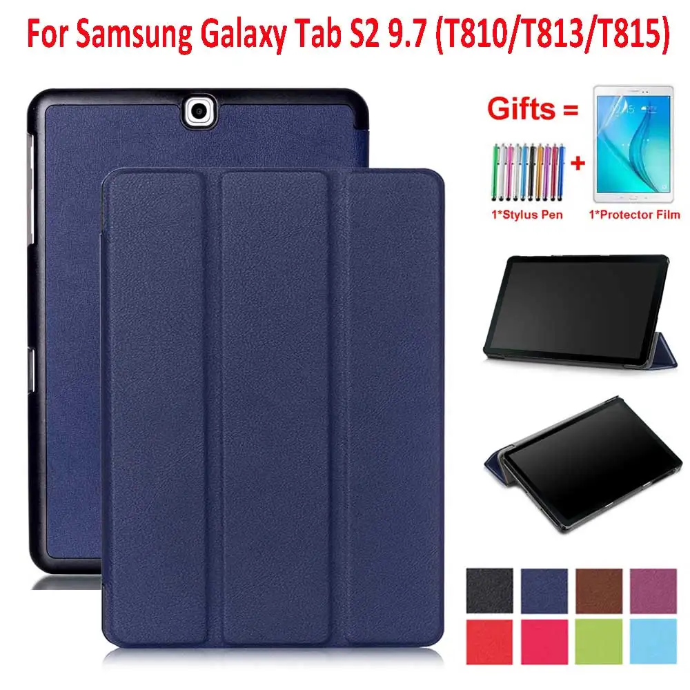 Trifold чехол для Samsung Galaxy Tab S2 9 7 умный с магнитной подставкой T813 T815 T819 дюймов |