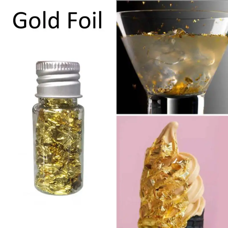 1 шт. листочек из съедобного золота листы для лицевых приготовления десертных