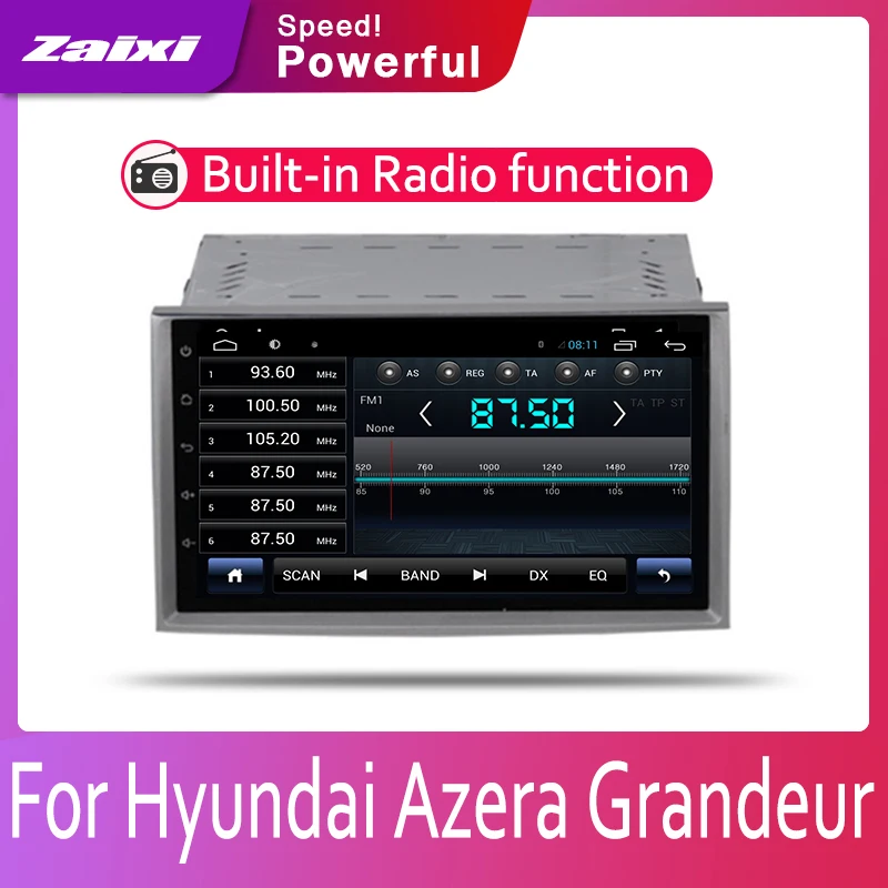 Автомагнитола 2 Din для Hyundai Azera Grandeur мультимедийный видеоплеер на платформе Android с