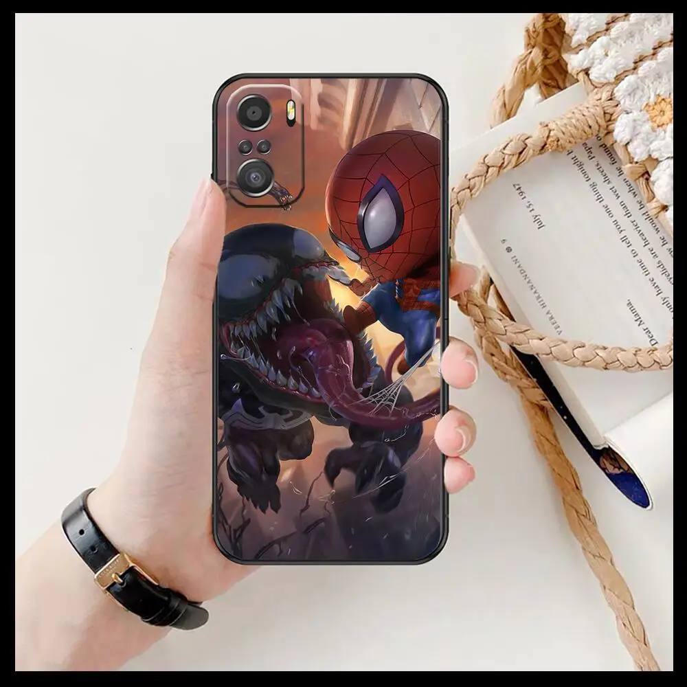Фото Чехол для телефона Venom HD Marvel для xiaomi redmi 11 Lite pro Ultra 10 9 8 MIX 4 FOLD 10T, Черный силиконовый чехол №2