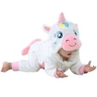 Зимняя одежда для новорожденных, рождественские пижамы унисекс, комбинезоны для мальчиков, детский костюм в виде панды, единорога, комбинезон для девочек 3, 9, 12, 24 месяца