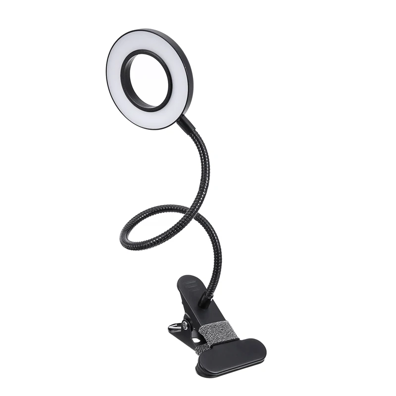 

Lampara de escritorio con Clip recargable por USB, Flexible, Led, regulable, junto a la cama, luz de mesa de escritorio