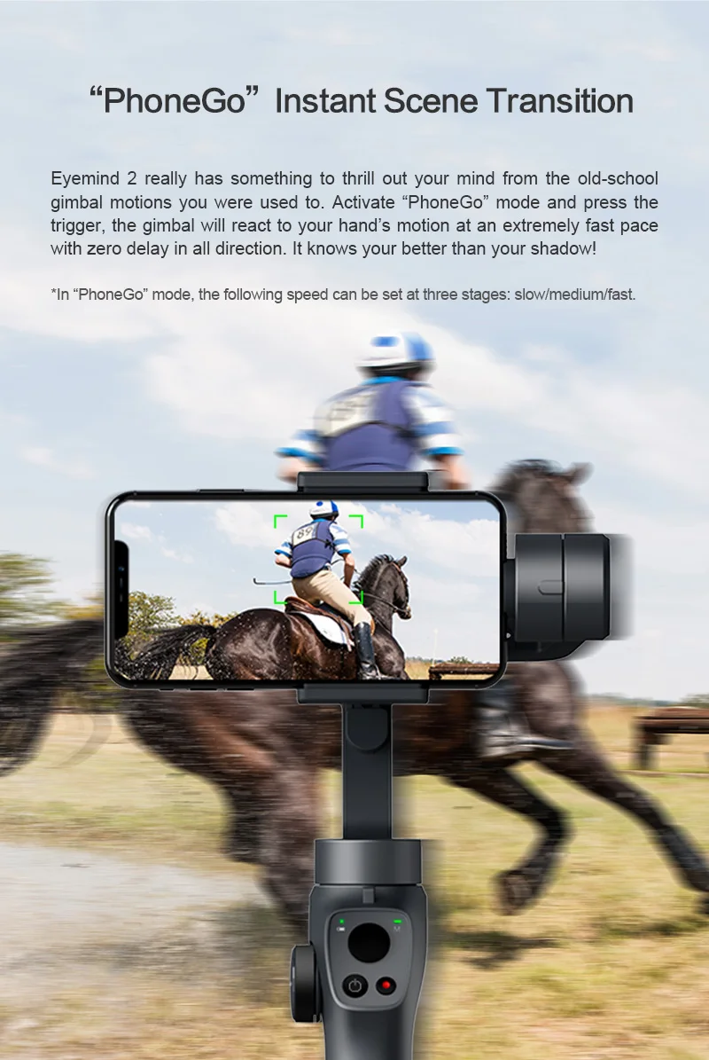 Beyondsky Eyemind 2 VS DJI Osmo 2 ручной шарнирный стабилизатор для камеры Gopro 3-Axis для iPhone смартфона Gopro экшн Камера