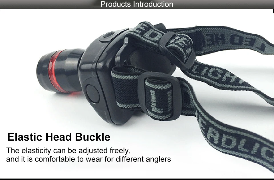 La hebilla de la cabeza ergonómica asegura un desgaste cómodo para varios pescadores